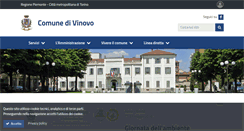 Desktop Screenshot of comune.vinovo.to.it